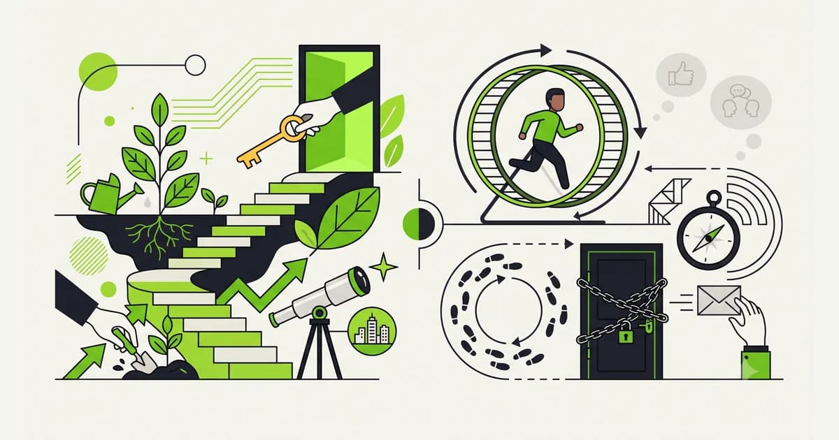 Perbandingan visual antara sinyal yang benar-benar bermakna dan sinyal netral yang sering disalahartikan sebagai kabar baik setelah interview